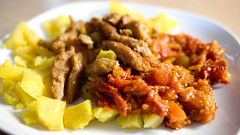 Sójové nudličky se zeleninou