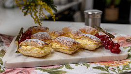 Listové bochánky s krémem