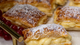 Listové bochánky s krémem