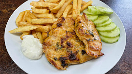 Marinované přírodní kuřecí řízky z trouby