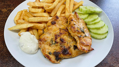 Marinované přírodní kuřecí řízky z trouby