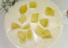 Bílá krémová česnečka