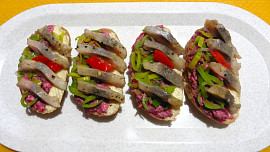 Chlebíčky z celozrnného pečiva