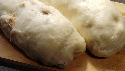 Houskové knedlíky, Dve knedle z pol kila múky