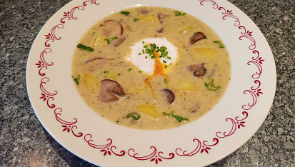 Kulajda se zastřeným vejcem