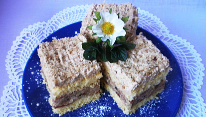 Řezy s ořechovým krémem