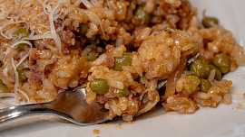 Rizoto z vepřové konzervy