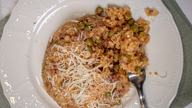 Rizoto z vepřové konzervy