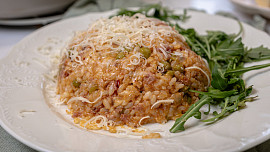 Rizoto z vepřové konzervy