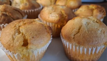 Čokoládovo-banánové muffiny