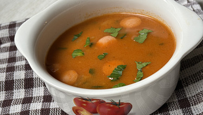 Frankfurtská polévka s bramborami