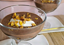 Kakaový krém s tvarohem a chia semínky