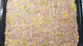 Pečený kapusťák s bramborovo-dýňovou kaší