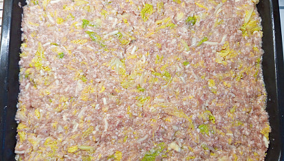 Pečený kapusťák s bramborovo-dýňovou kaší