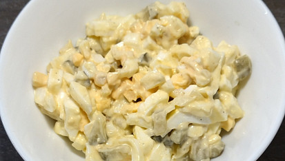 Rychlý vajíčkový salát, Veľmi chutný šalát, mali sme na večeru.