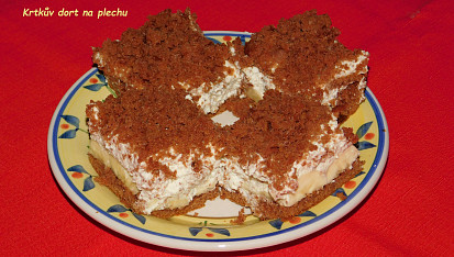 Krtkův dort na plechu