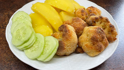 Obalovaný květák pečený v troubě