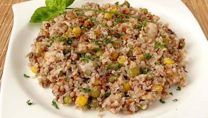 Pohankové rizoto s krůtím masem