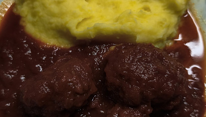 Dalmatské čufty s bramborovou kaší