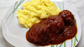 Dalmatské čufty s bramborovou kaší