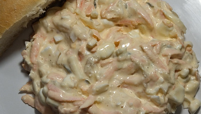 Tvarohová pomazánka s mrkví - „Falešná treska“