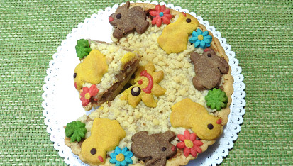 Velikonoční linecký koláč s jablíčky