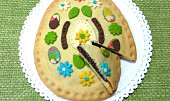 Velikonoční linecký koláč ve tvaru vejce