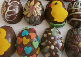 Zdobená kokosová vajíčka