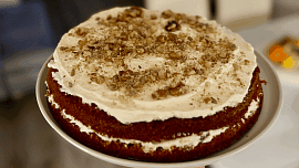 Lehoučký mrkvový dort s mascarpone a ricottou