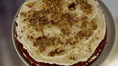 Lehoučký mrkvový dort s mascarpone a ricottou