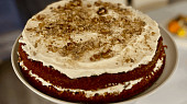 Lehoučký mrkvový dort s mascarpone a ricottou