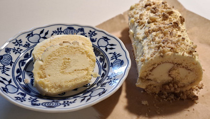 Nadýchaná piškotová roláda