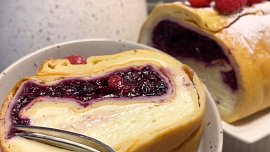 Palačinková pudinková roláda