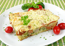 Zapečená růžičková kapusta s bramborovou kaší