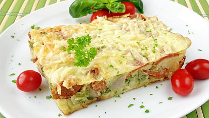 Zapečená růžičková kapusta s bramborovou kaší