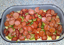 Zapečená růžičková kapusta s bramborovou kaší