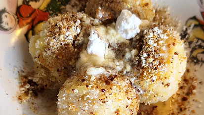 Jablečné knedlíčky ze 2 ingrediencí