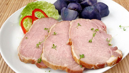 Pečená uzená kýta v medovo-hořčičné marinádě