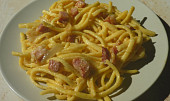 Rychlé carbonara špagety (Mám rada pre jednoduchosť a rýchlosť)