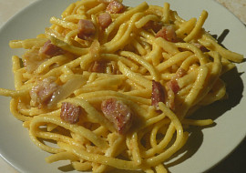 Rychlé carbonara špagety (Mám rada pre jednoduchosť a rýchlosť)