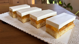 Smetanové řezy s mandarinkami