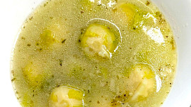 Kmínová polévka s růžičkovou kapustou