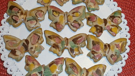 Jarní motýlci z perníkového těsta