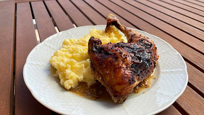 Kuře pečené v podmáslí