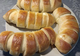 Pruhované rohlíky (postup)