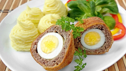 Skotská vejce z hovězího masa