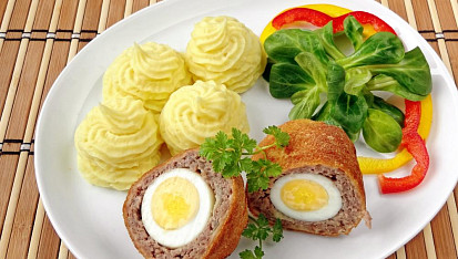 Skotská vejce z hovězího masa