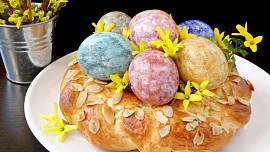 Velikonoční věnec s vůní citronové kůry