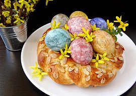 Velikonoční věnec s vůní citronové kůry