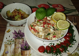 Barevná pomazánka z uzené makrely